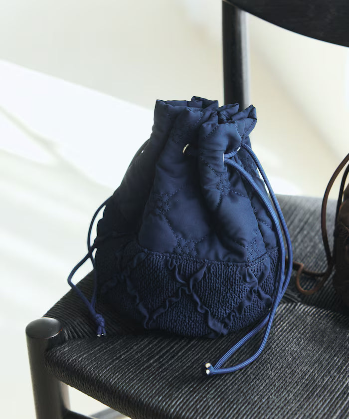 Flower Quilt Patchwork Drawstring Bag