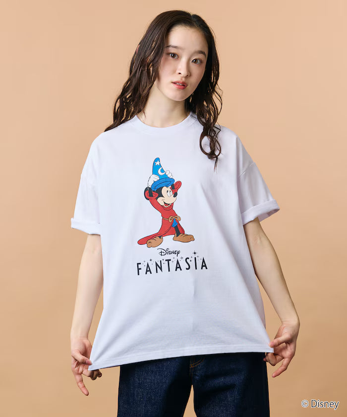 DISNEY/Mickey Mouse 'Fantasia'/Crew Neck Print T-Shirt 【Limited Edition】
