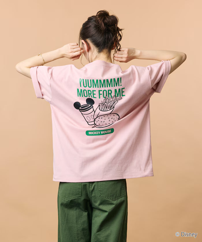 DISNEY/Mickey Mouse/Exclusive Crew Neck Printed Sweatshirt/FOOD 【Limited Release】