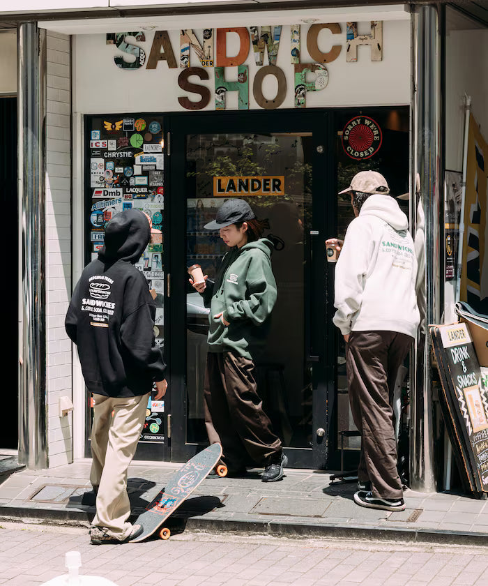 LANDER SANDWICHES×FREAK'S STORE/LANDER Limited Big Silhouette Back Print Sweat Hoodie 【Limited Release】