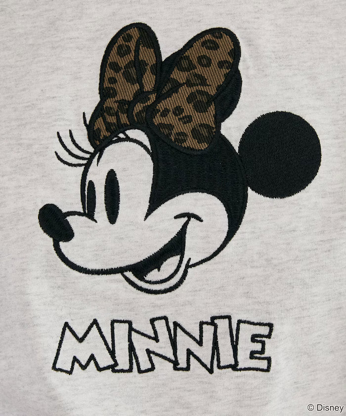 Minnie Mouse/ミニーマウス/ Leopard Print Docking T-Shirt Limited Edition