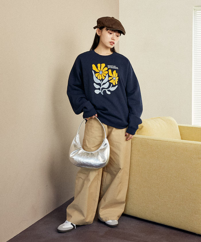Daisy Embroidered Crew Sweat Limited Edition