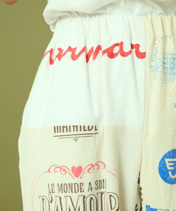 vintage European eco bag remake pants