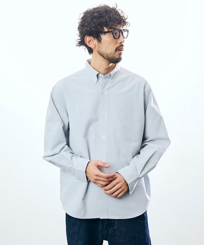 AIRDRY HIGH TECHYARN High-performance Material Oxford Button-down Shirt Long Sleeve