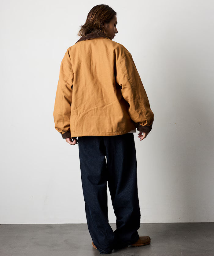 Big Silhouette Corduroy Switch Duck Blouson [Limited Edition]