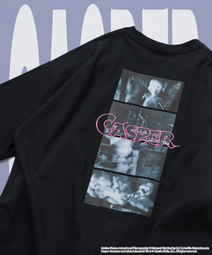 Casper Exclusive Big Silhouette Back Print Crew Neck T-Shirt [Limited Edition] - Black