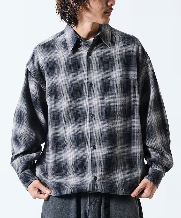 Wide Silhouette Ombre Check Spindle Shirt [Limited Edition]