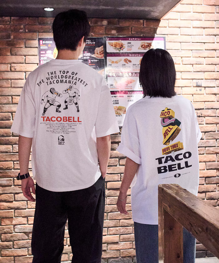 Limited Edition TACOBELL×FREAK'S STORE Exclusive Big Silhouette Back Print Crew Neck T-Shirt
