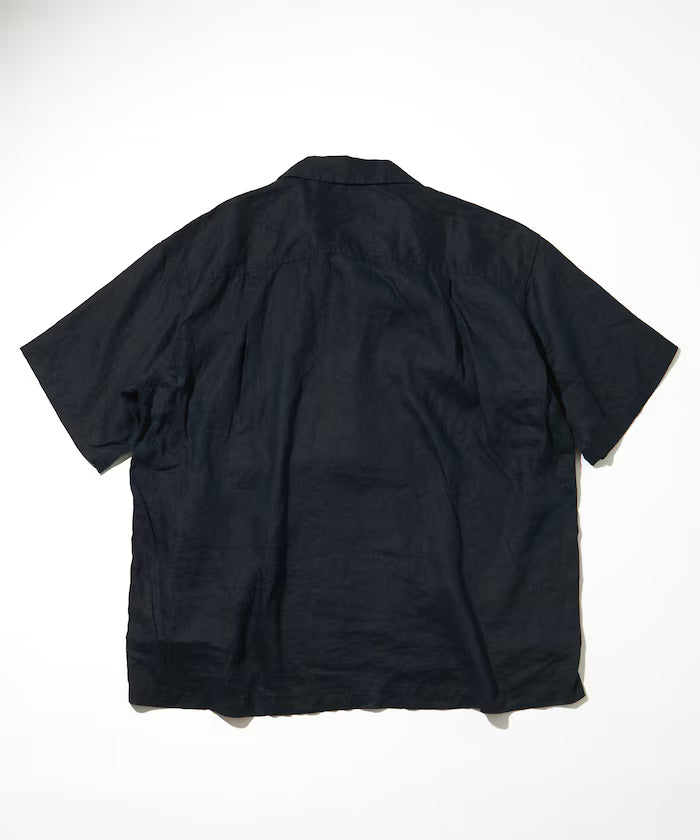 Belgium Linen Open Collar Shirt 1.1