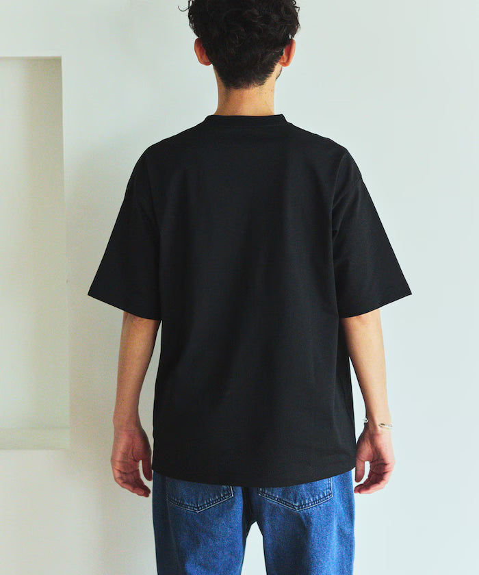 AIRDRY HIGH TECHYARN 7.7oz Big Silhouette Crew Neck Pocket T-Shirt Quick-dry Heat Shield