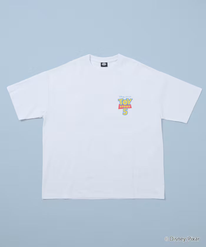 [Sales start on May 22 at 12:00] 'Toy Story 5' Design Exclusive Character Crew Neck Printed T-Shirt [Limited Edition]