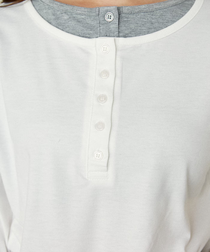 Henry Neck Layered Long Sleeve T Limited Edition