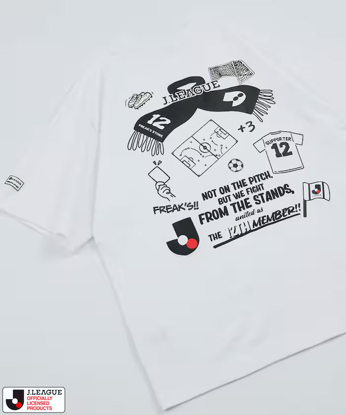 [May 15 12:00 Release] J.LEAGUE × FREAK'S STORE Exclusive SUPPORTERS SHORT SLEEVE TEE [J League Official] - White