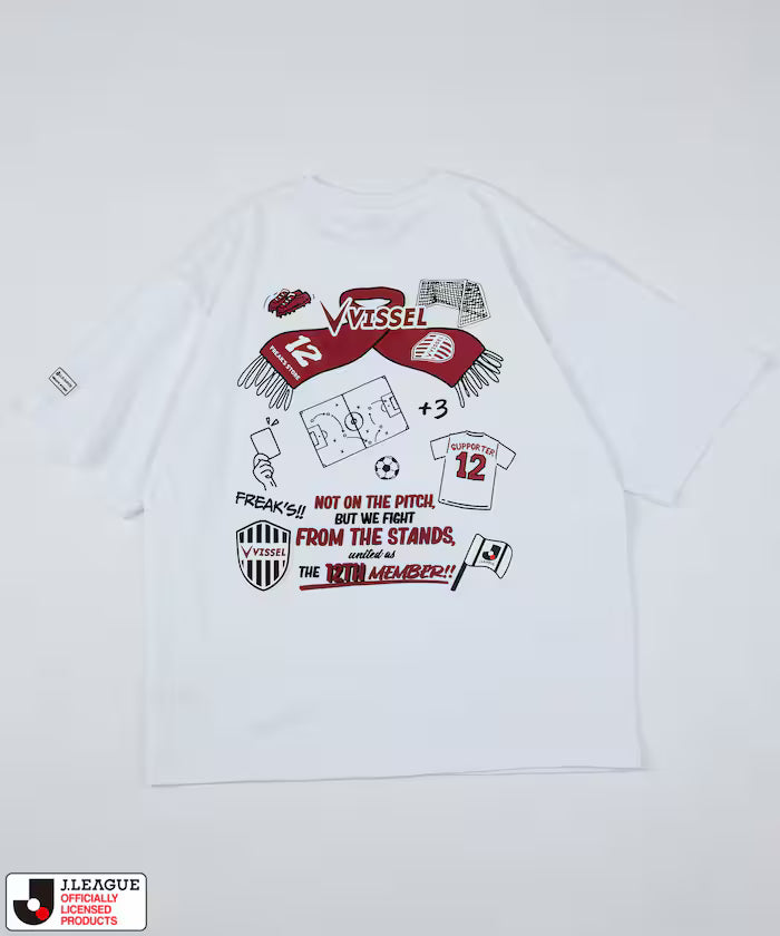 [Sales start on May 15 at 12:00] J.LEAGUE × FREAK'S STORE Special Order SUPPORTERS SHORT SLEEVE TEE [Vissel Kobe]