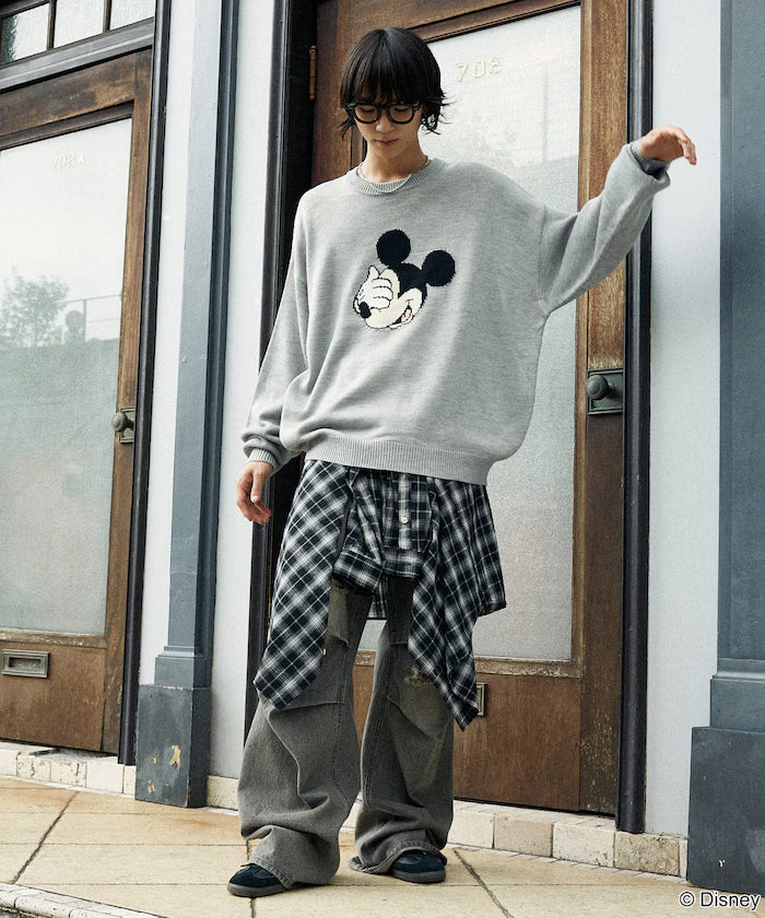 Custom Mickey Mouse Face Knit