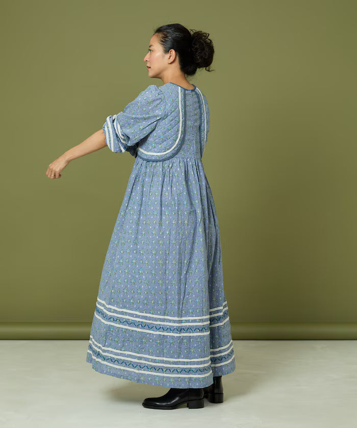 Bust Cut One-Piece with Chest Quilt and Ribbon