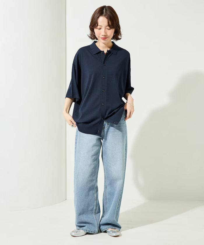 Relax Fit Relax Fit Cool Touch Polo Color Short Sleeve Knit Shirt [Limited Edition]