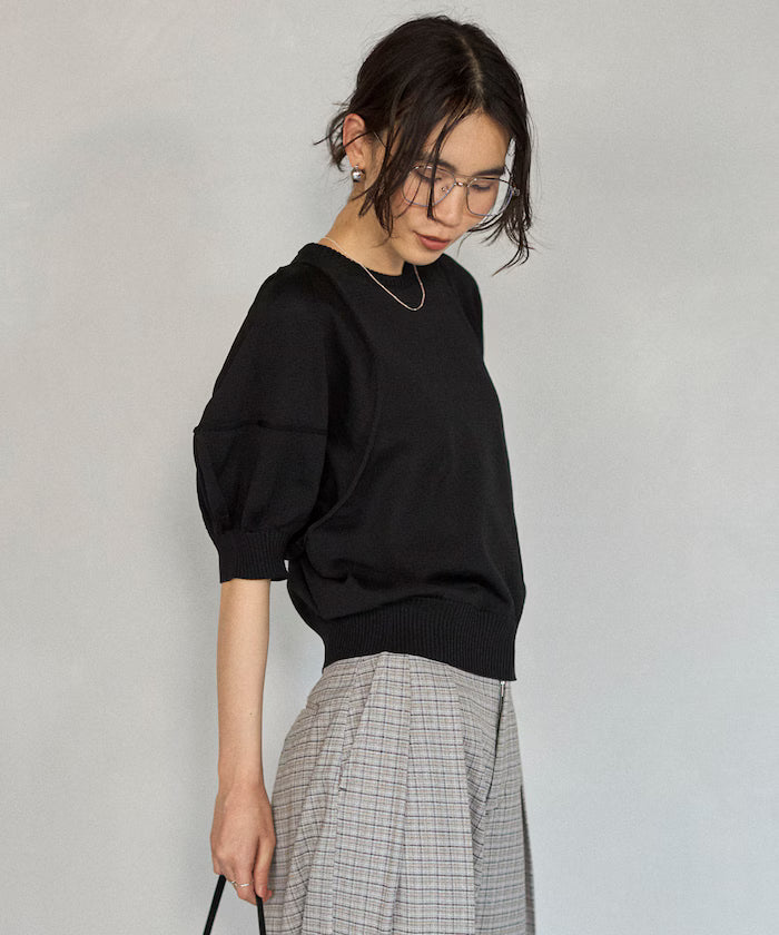 [March 11th 12:00 Release] Japan-Made Whole Garment Puff Sleeve Top