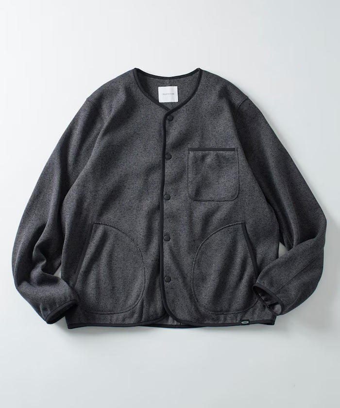 Relaxed Fit Knit Fleece Cardigan