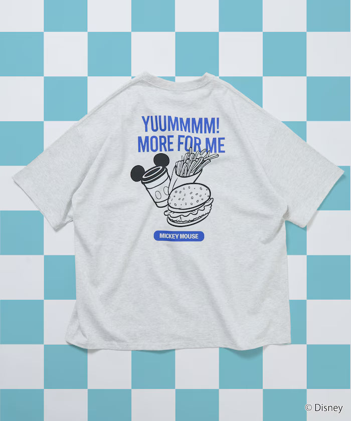 DISNEY/Mickey Mouse/Exclusive Crew Neck Printed Sweatshirt/FOOD 【Limited Release】