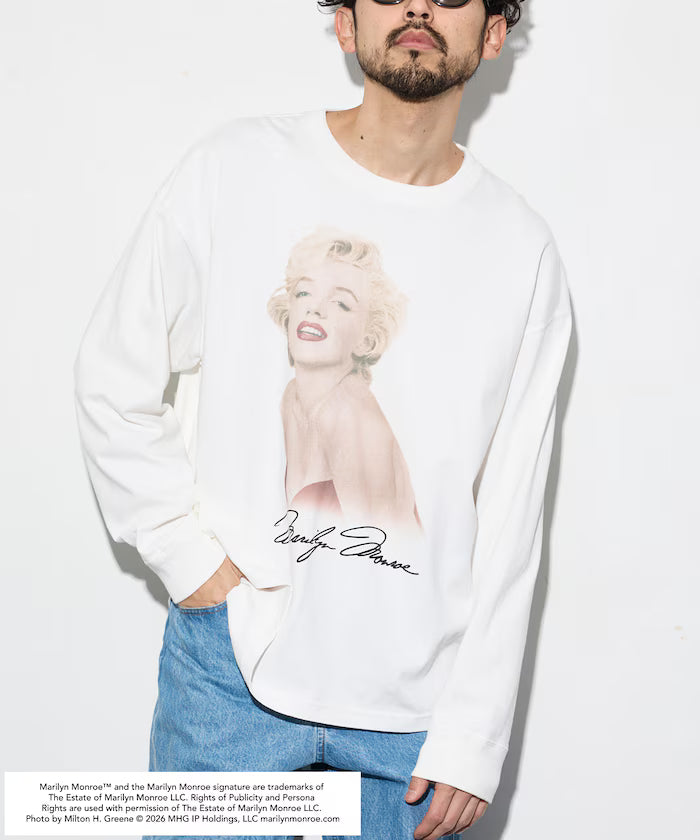 Special Order Marilyn Monroe L/S Cut Sew 'Red Sitting'