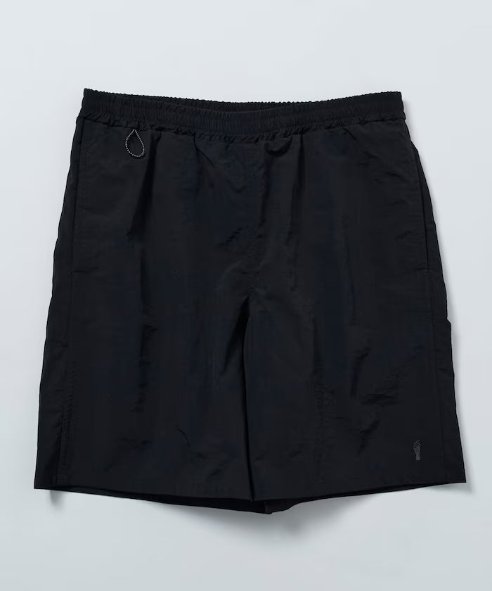 Nylon Medium Length Baggy Shorts