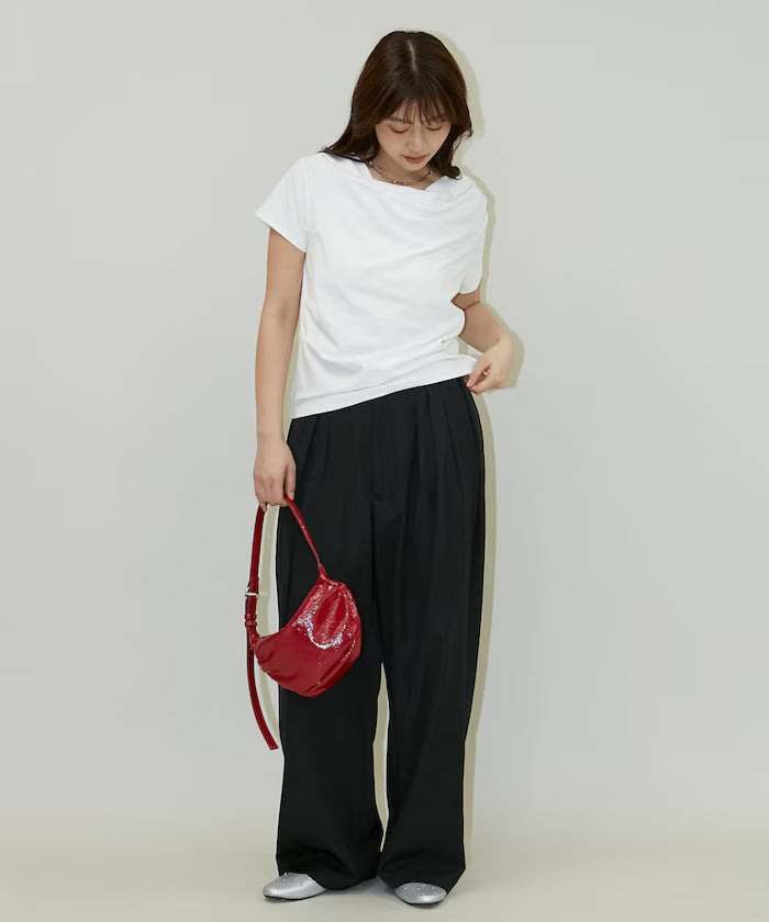 Color Tuck Slacks Pants Limited Release