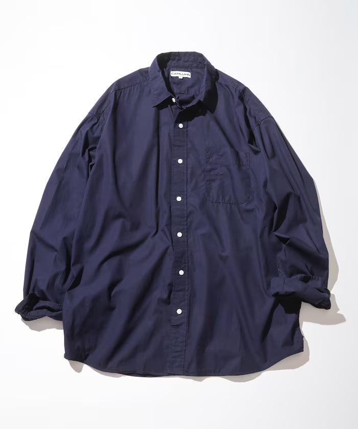 Magazine Pocket Broad Shirt - Navy