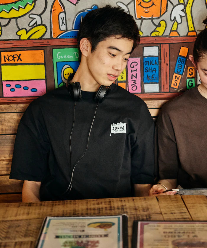 Burger Factory × FREAK'S STORE/ Burger Factory Limited Big Silhouette Back Print Crew Neck T-shirt 【Limited Edition】