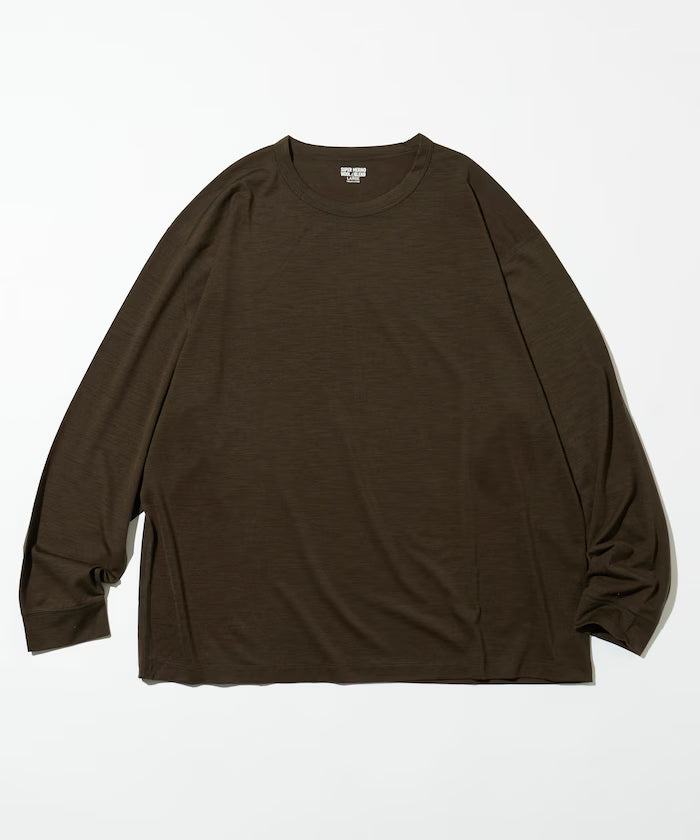 Washable Merino Wool Blend Long Sleeve T-Shirt