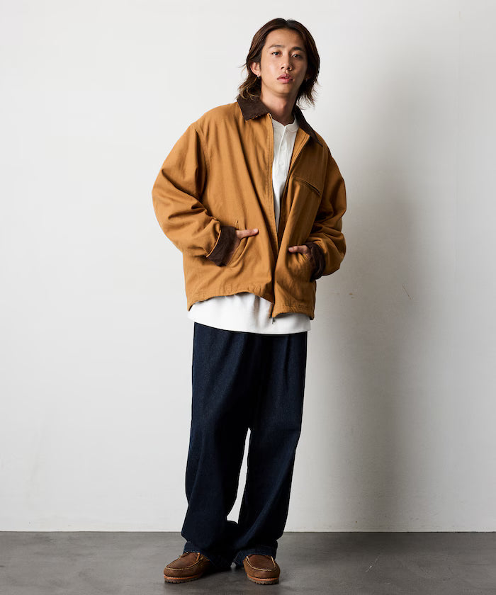 Big Silhouette Corduroy Switch Duck Blouson [Limited Edition]