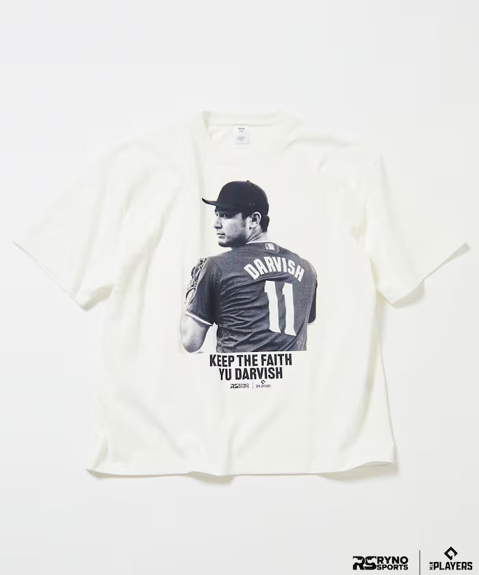 [March 5th 12:00 Release] MLB PLAYERS x RYNO SPORTS x FREAK'S STORE Exclusive [DARVISH] CLOSE UP PHOTO TEE - White