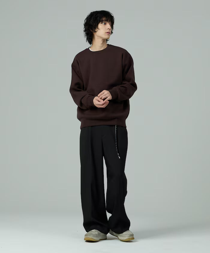 Sweat-like Crew Neck Knit