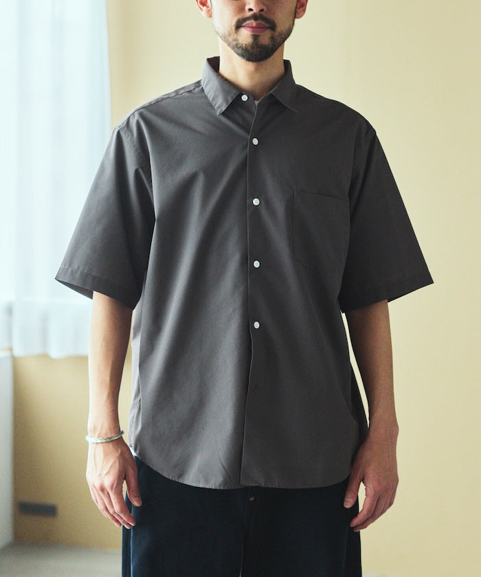 AIRDRY HIGH TECHYARN High-performance material broad regular collar shirt short sleeve quick-drying moisture absorption