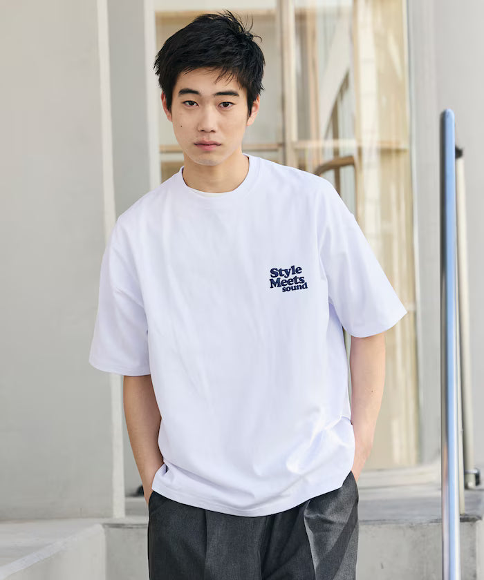 Big Silhouette Back Print Crew Neck T-Shirt / Style Meets 【Limited Edition】