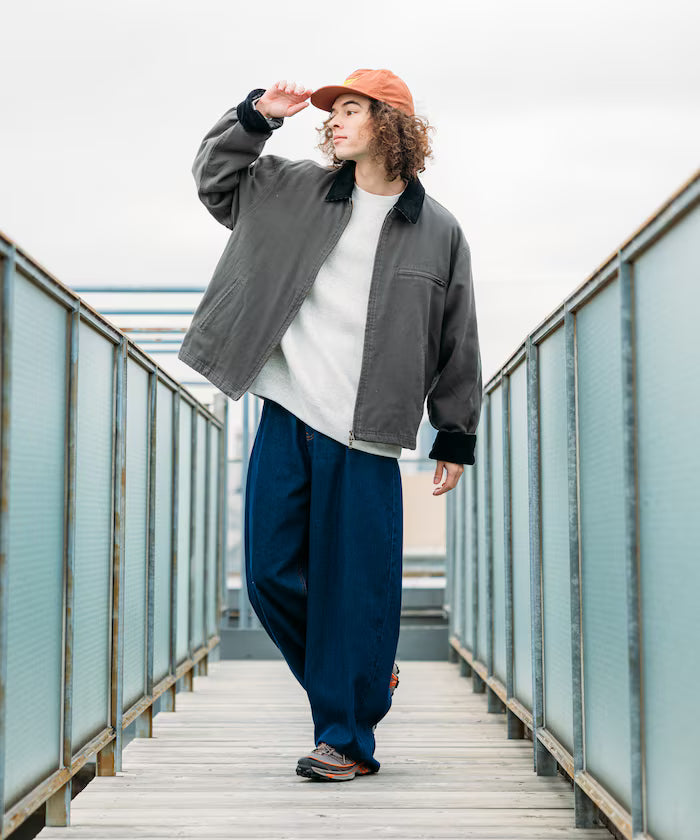 Big Silhouette Corduroy Switch Duck Blouson [Limited Edition]