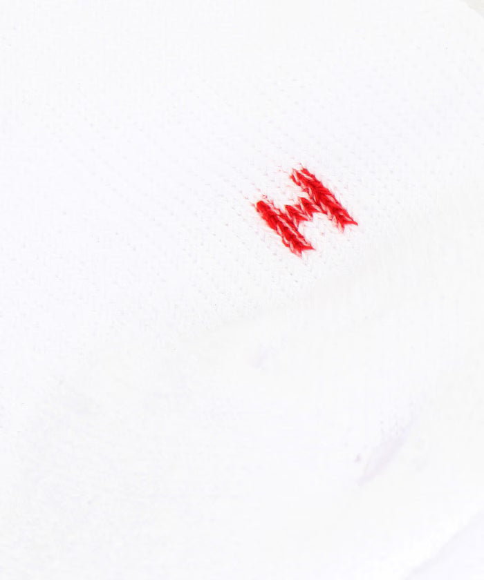Sinking Plain White Quarter Socks (25.0-27.0cm compatible)