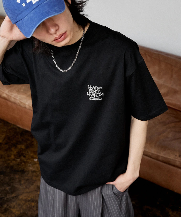 LOVE POP STUDIO NEW DAY Typography T-shirt Limited Edition