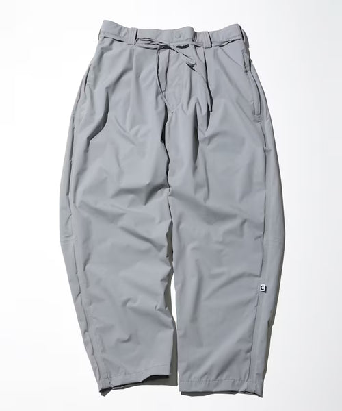 2.5Layer 1 tuck wide tapered shell pants - Gray