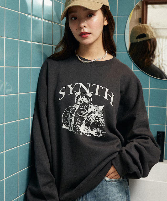 SYNTH Cat Fleece Lined Sweatshirt Limited Edition