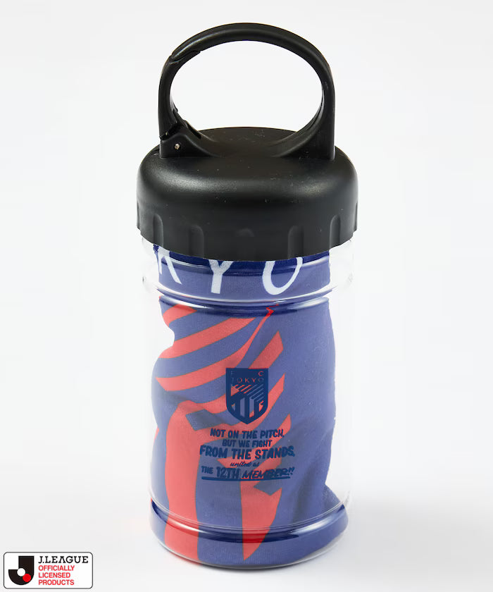 [Sales Start May 15 12:00] J.LEAGUE × FREAK'S STORE Exclusive Cool Towel Muffler W/Bottle - FC Tokyo