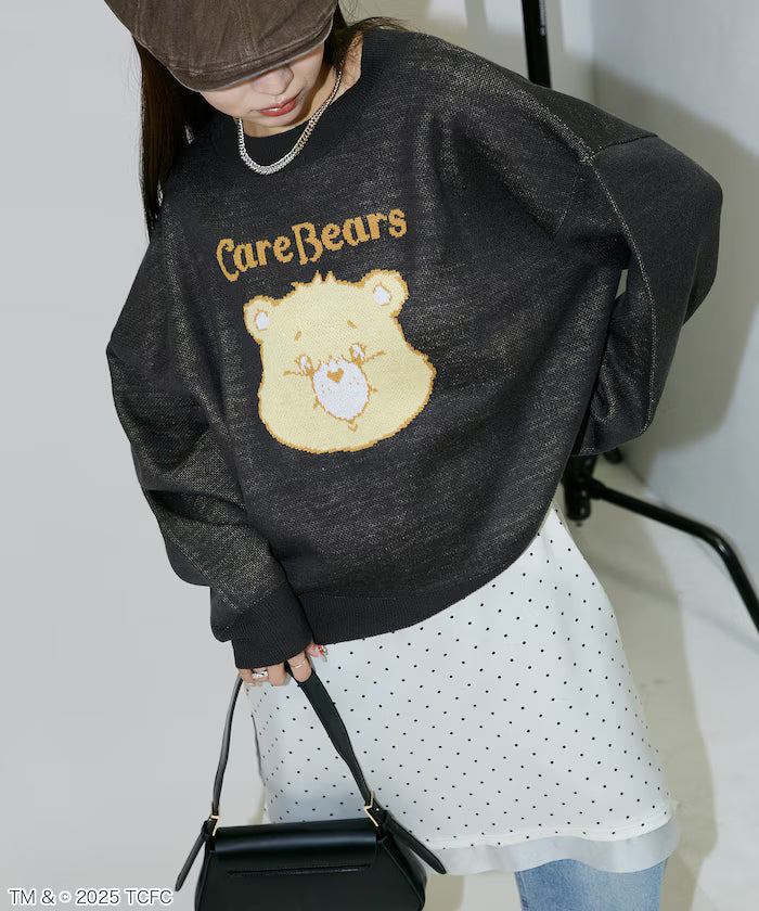 CareBears(TM)/ケアベア(TM) Face Jacquard Knit Limited Edition - Charcoal Gray