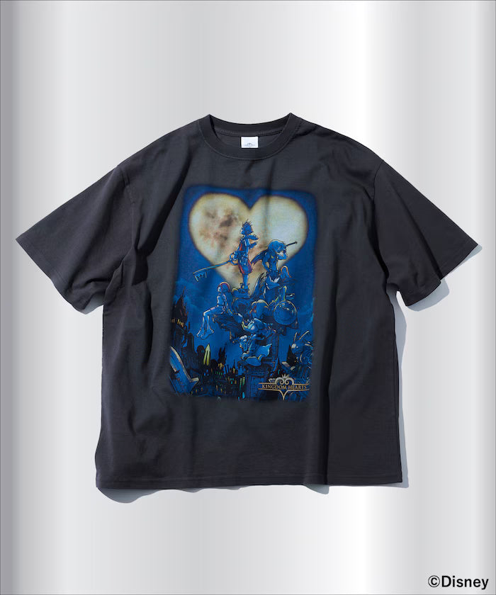 [Release on March 27 at 12:00] KINGDOM HEARTS / VISUAL TEE / Kingdom Hearts / Visual T-shirt - Black