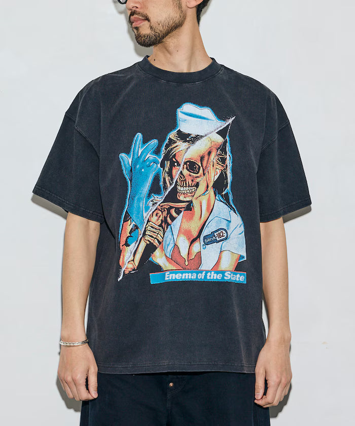 【EXCLUSIVE】BLINK182 print Tee / Blink182 print crew neck T-shirt