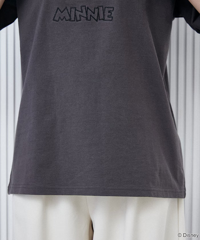 Minnie Mouse/ミニーマウス/ Leopard Print Docking T-Shirt Limited Edition