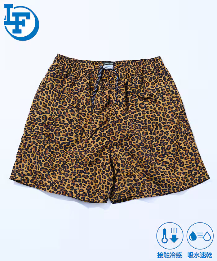[Starting sales on March 19] Lawson x FREAK'S STORE Packable Nylon Active Shorts / Lawson Freak - Leopard