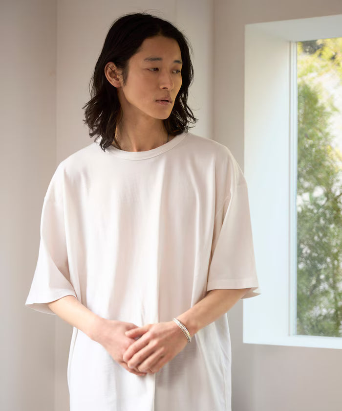 SUPER MERINO WOOL×INKEEP Crew Neck Short Sleeve T-Shirt