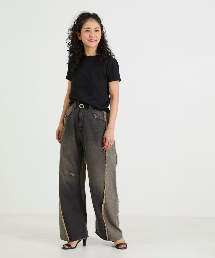 Eyelet Mini Sweat Short Sleeve T-Shirt