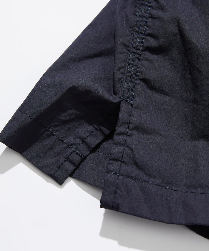 Magazine Pocket Broadcloth Open Collar Shirt