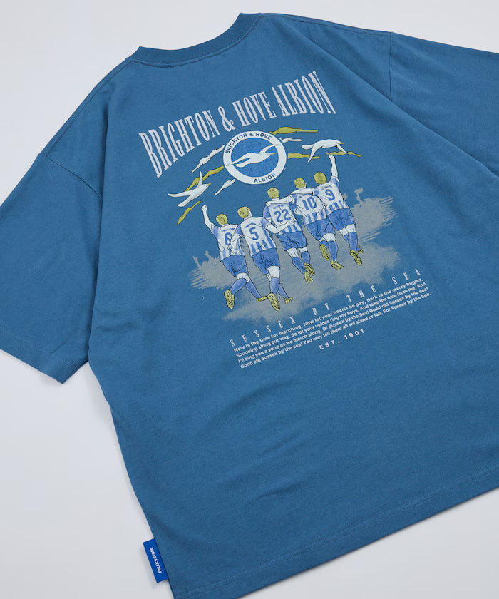 [Release on 5/22 12:00~] BHA SEAGULLS MATCHDAY GRAPHIC T - Blue